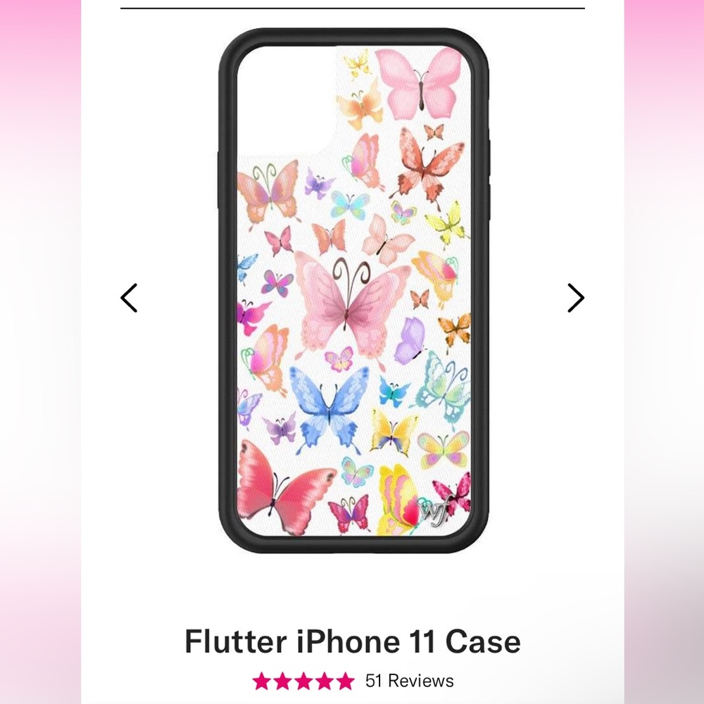 BRAND NEW “Flutter” WILDFLOWER iPhone 11 Case